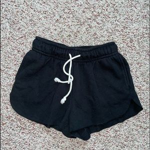 Black sweat shorts